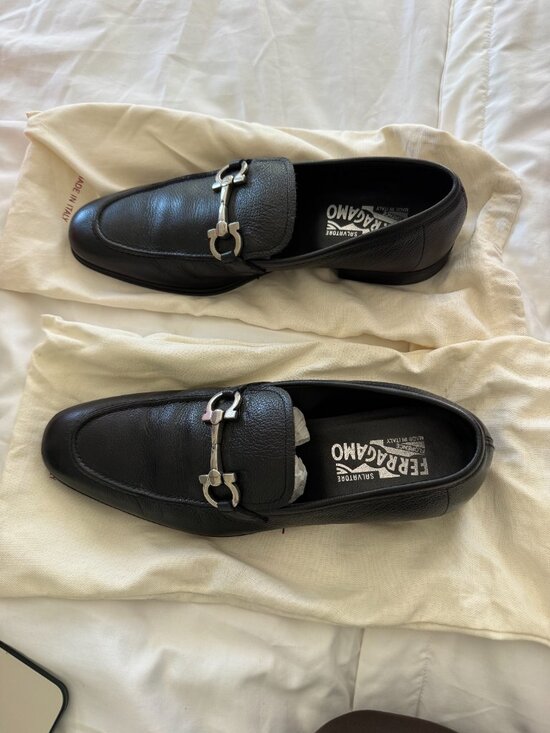 Salvatore Ferragammo- Men leather Loafer/espadrille Dress Shoes main image 4